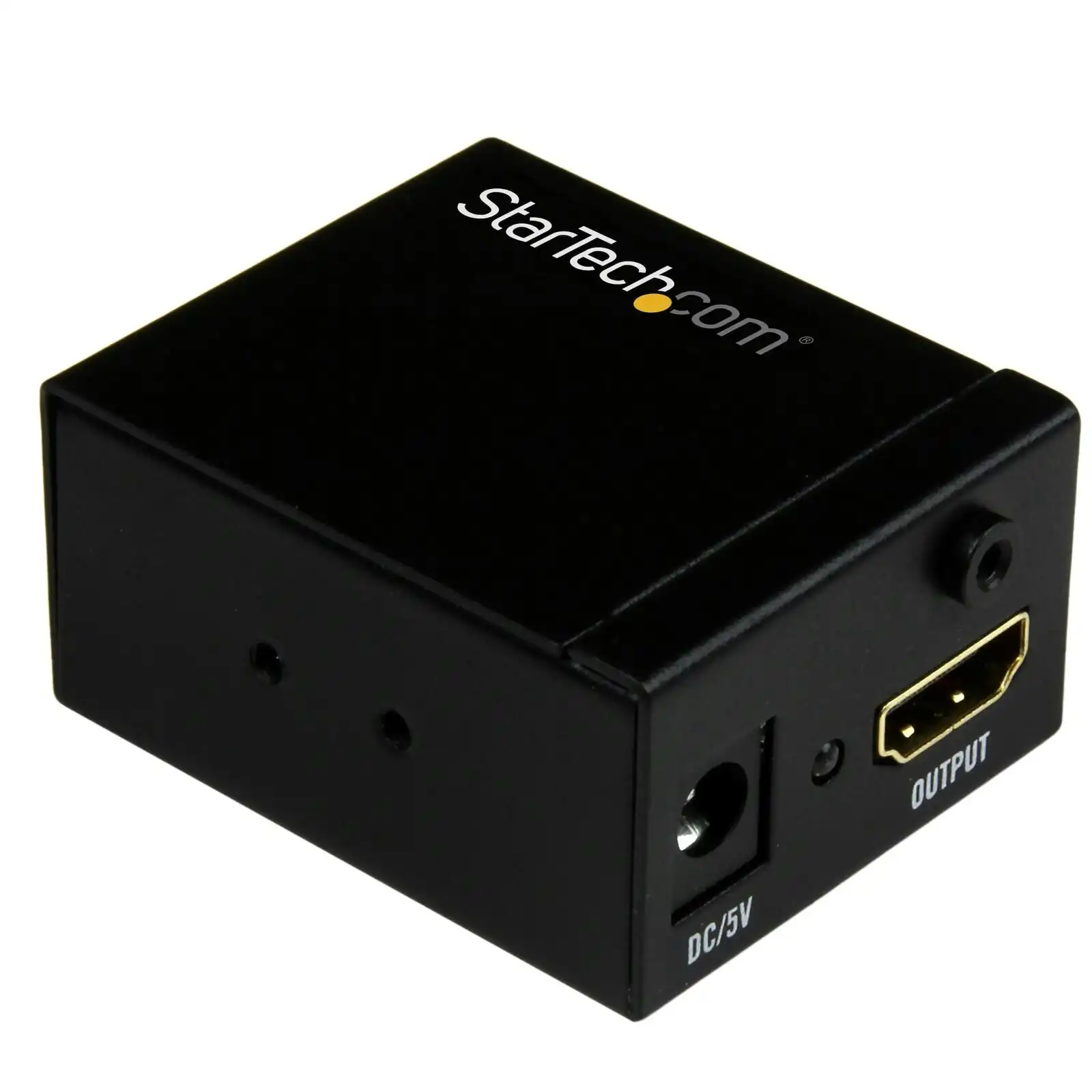 Star Tech HDMI Signal Extender Booster 1080p Discreet For Office/Classroom Black