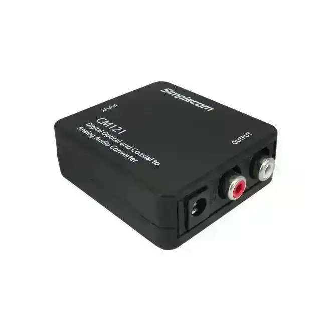 Simplecom Male Digital Optical Toslink/Coaxial to Female RCA Adapter/Converter