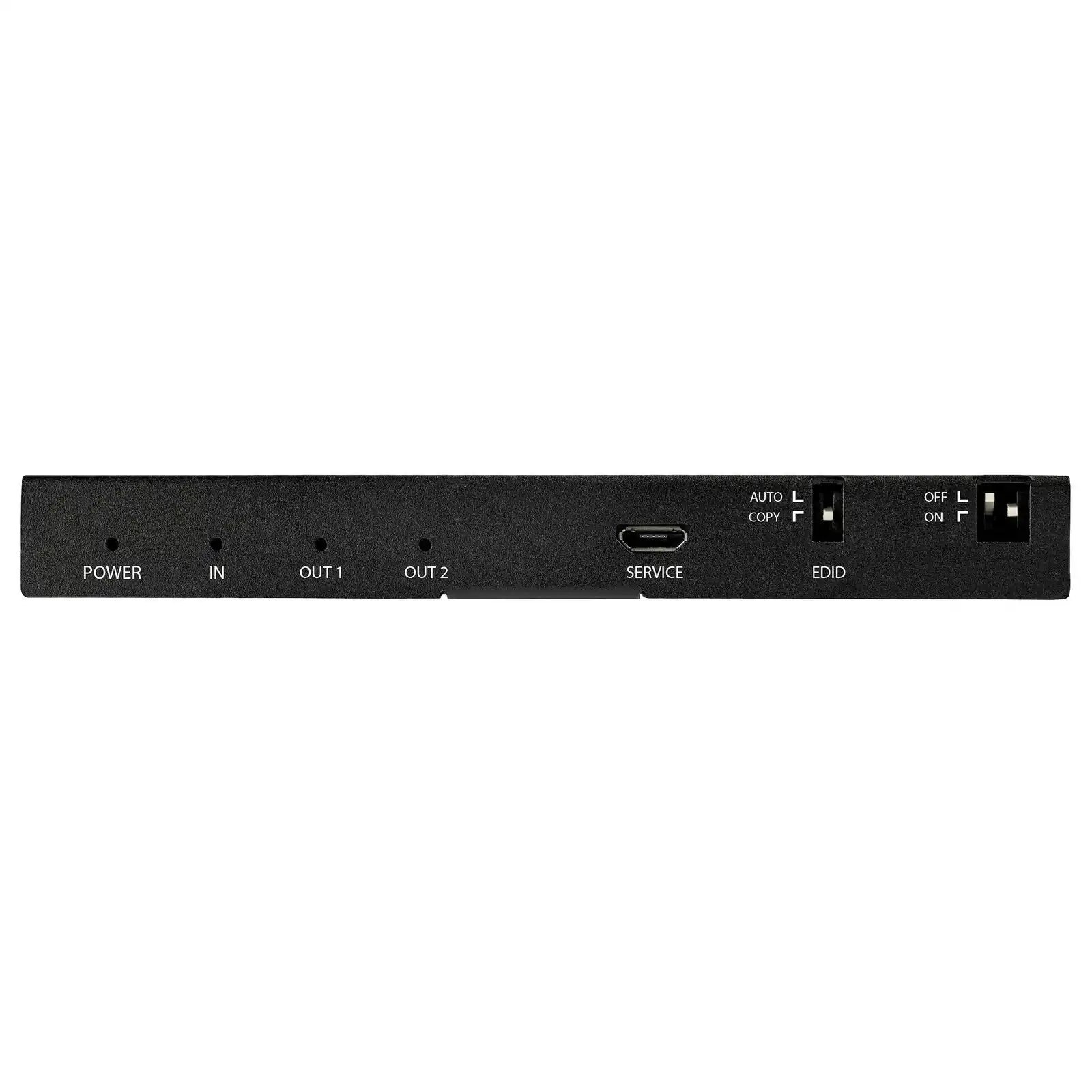 Star Tech 2 Port 4K HDMI 2.0 Audio Video Splitter w/ Scaler/3.5mm Jack for TV