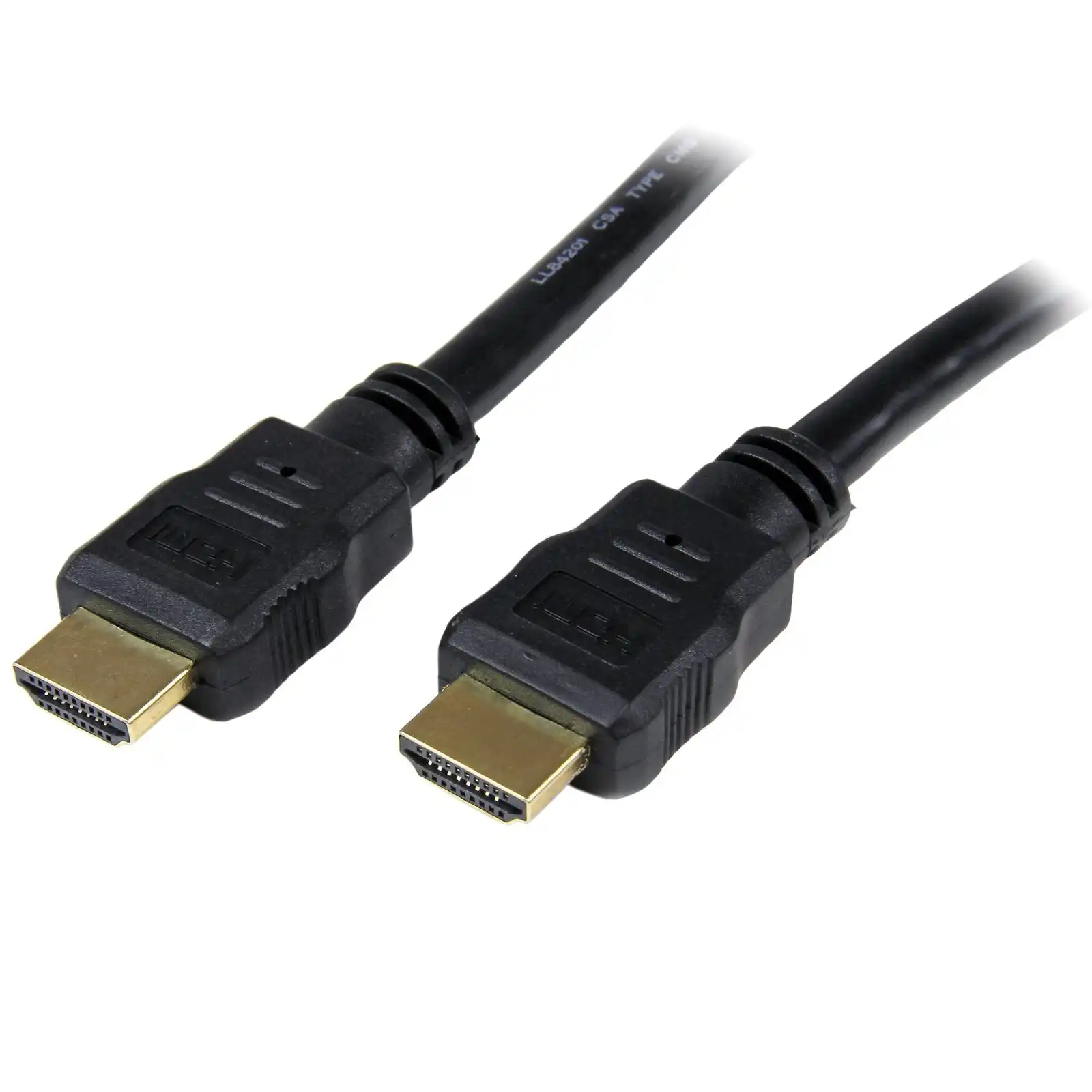 Star Tech 1M 4K/2K UHD Male/Male HDMI Cable High Speed for HDTV/Projector Black