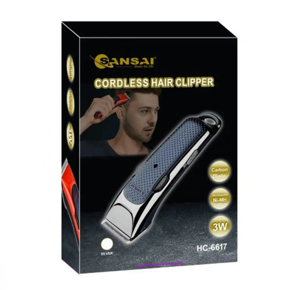 Sansai Blue Cordless Rechargeable/Hair Clipper/Trimmer Men Facial Groomer