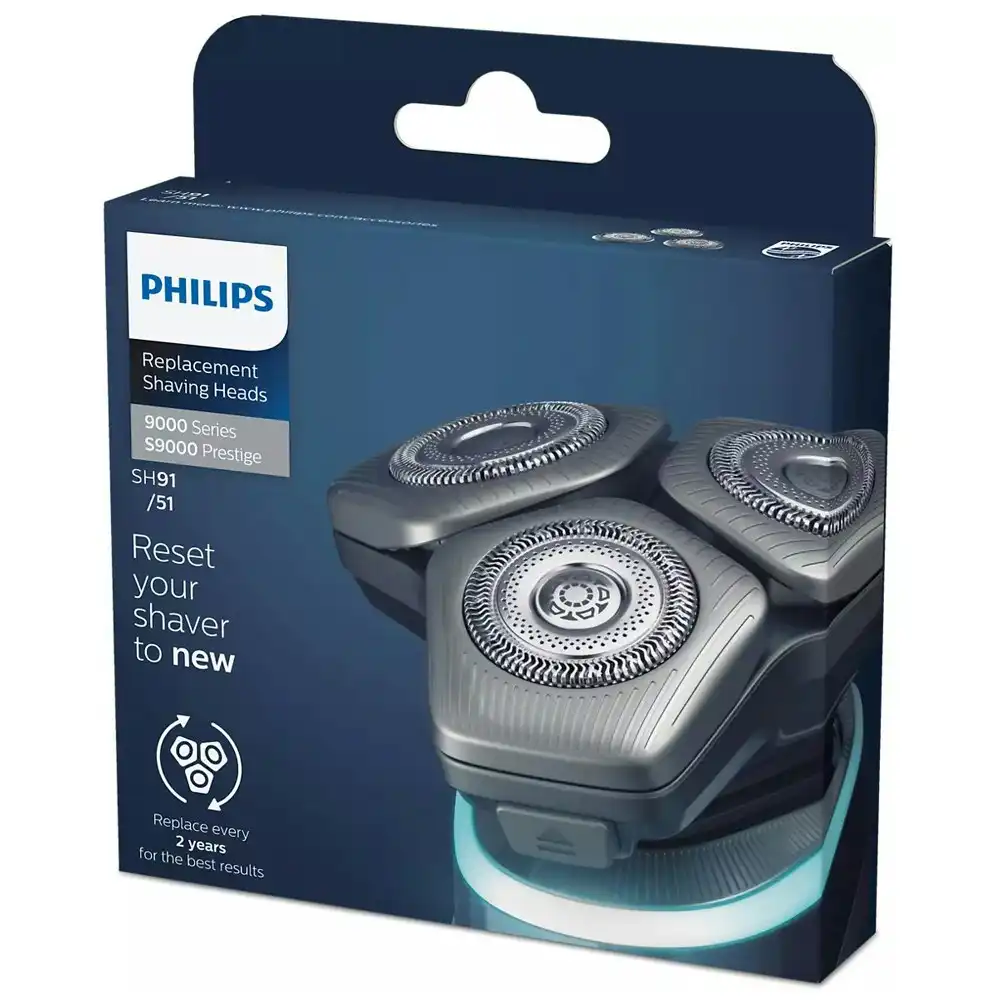 3pc Philips Replacement Shaving Heads for Series 9000 Angular/Rounded Shaver