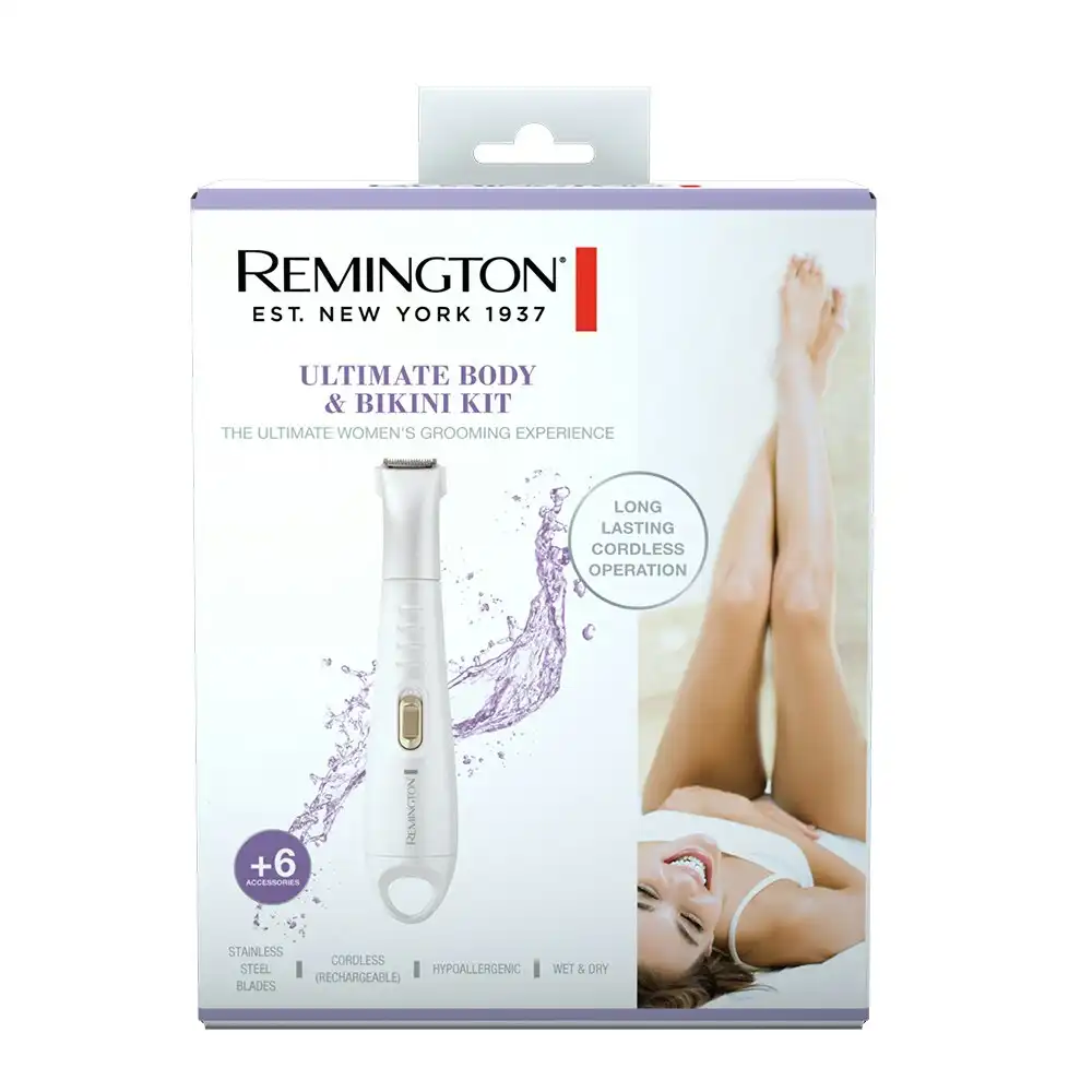 Remington Trim & Shave Ultimate Body & Bikini Women Hair Trimmer/Exfoliater