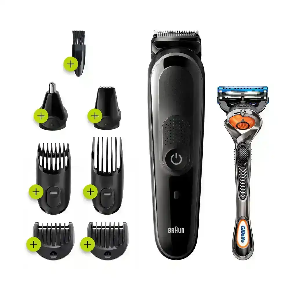 Braun Braun 8-in-1 Kit Rechargeable/Cordless Beard/Hair Trimmer w/Razor/Combs