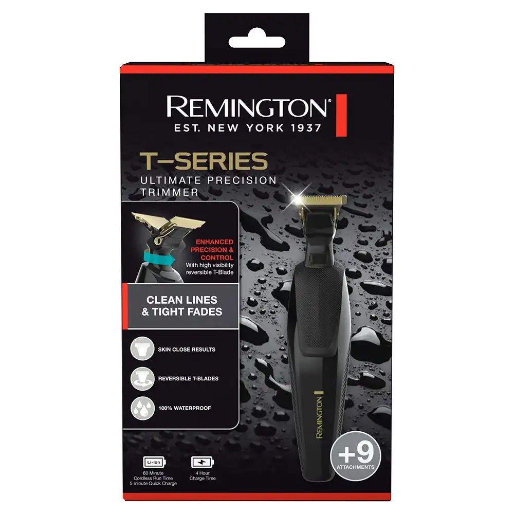 Remington T-Series Precision Waterproof Neck/Beard/Hairline Mens Hair Trimmer