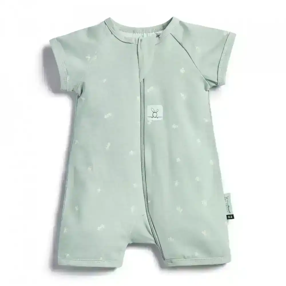 ergoPouch Layers Short Sleeve Baby Organic Cotton TOG 0.2 Size 3-6 Months Sage
