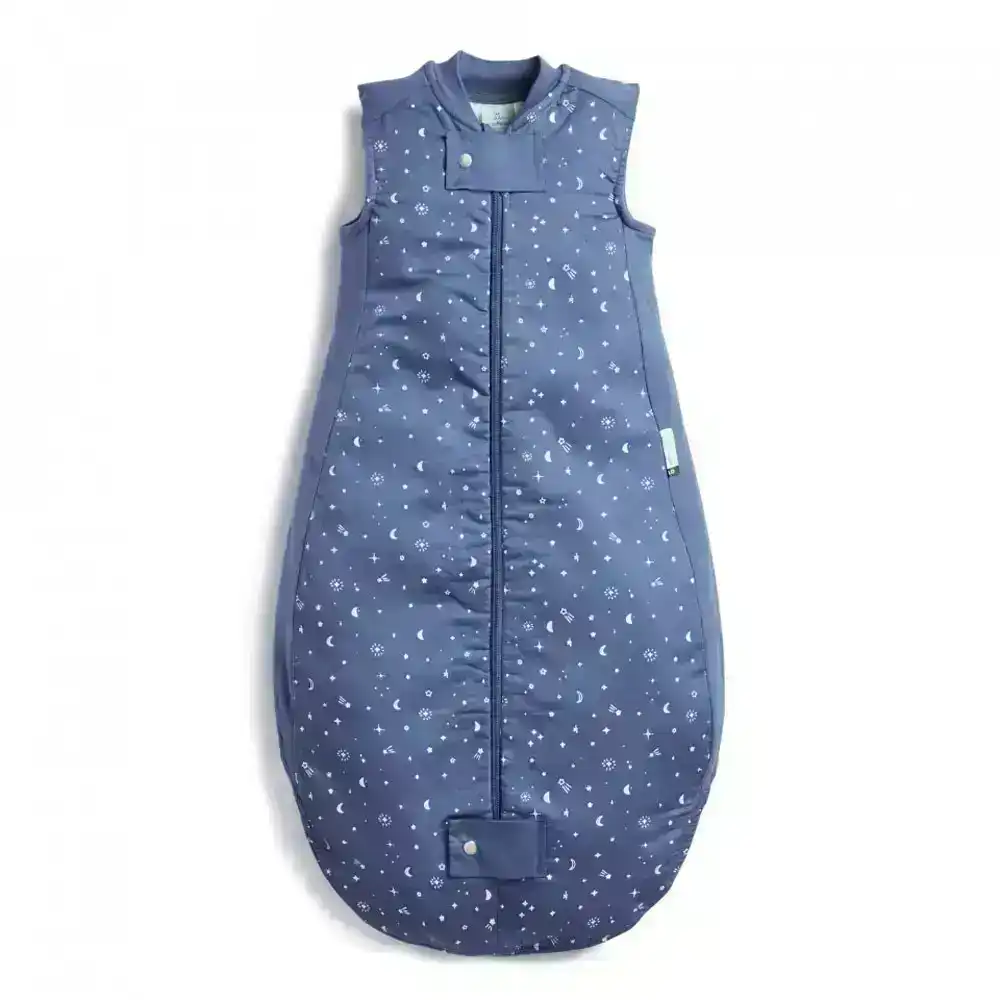 ergoPouch Sheeting Sleeping Bag Baby Organic Cotton TOG 0.3 Size 8-24m Night Sky