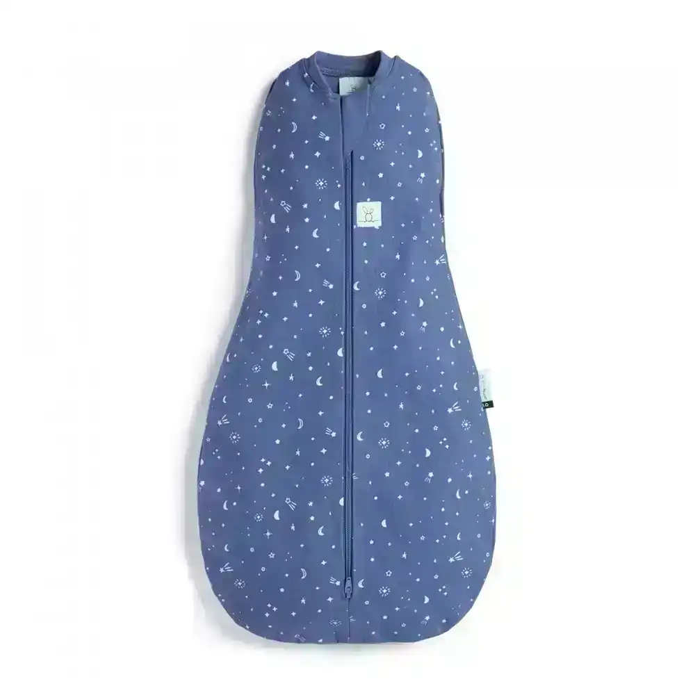 ergoPouch Cocoon Swaddle Organic Cotton Baby Sleep Bag TOG 0.2 Size 3-6m Sky