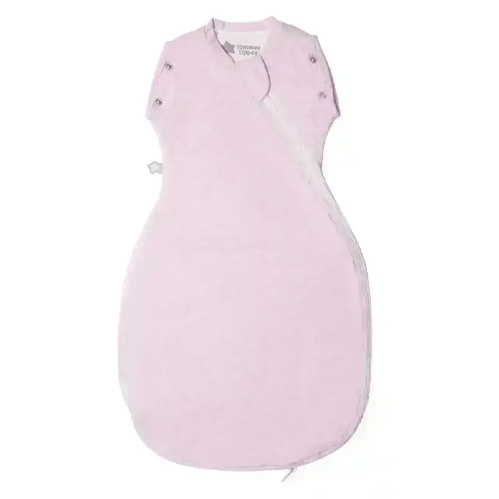 Tommee Tippee Grobag Baby Cotton 0-4m 2.5 TOG Snuggle/Sleeping Bag Pink Marl