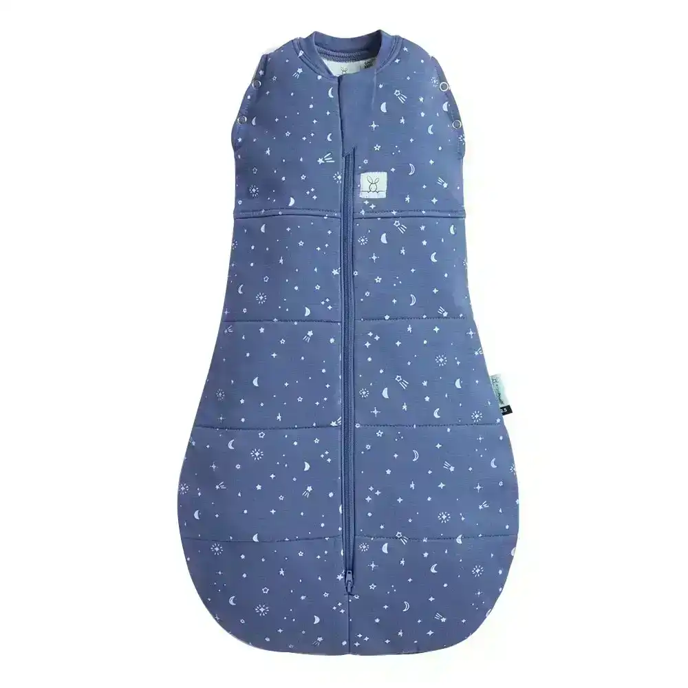 ergoPouch Baby/Infant Cocoon Organic Cotton Swaddle Bag TOG 2.5 0-3m Night Sky