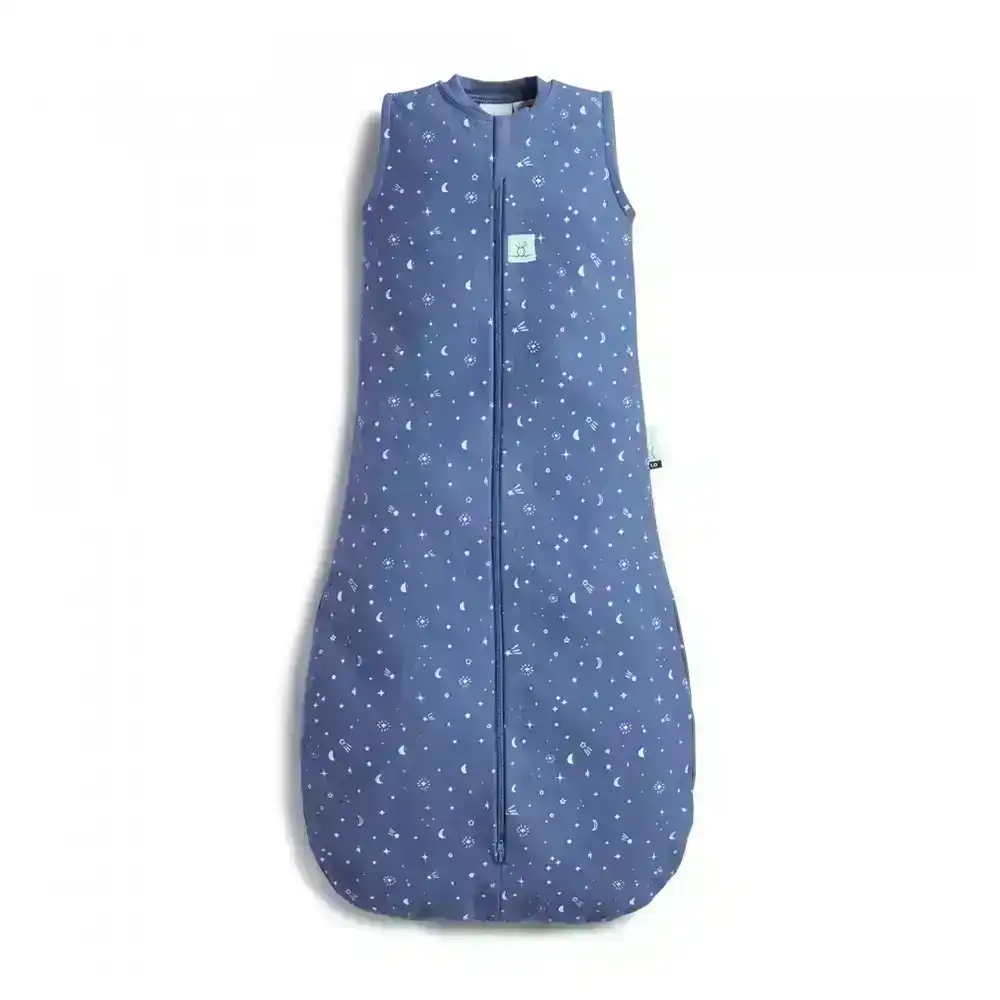 ergoPouch Jersey Sleeping Bag Baby Organic Cotton TOG 0.2 Size 3-12m Night Sky