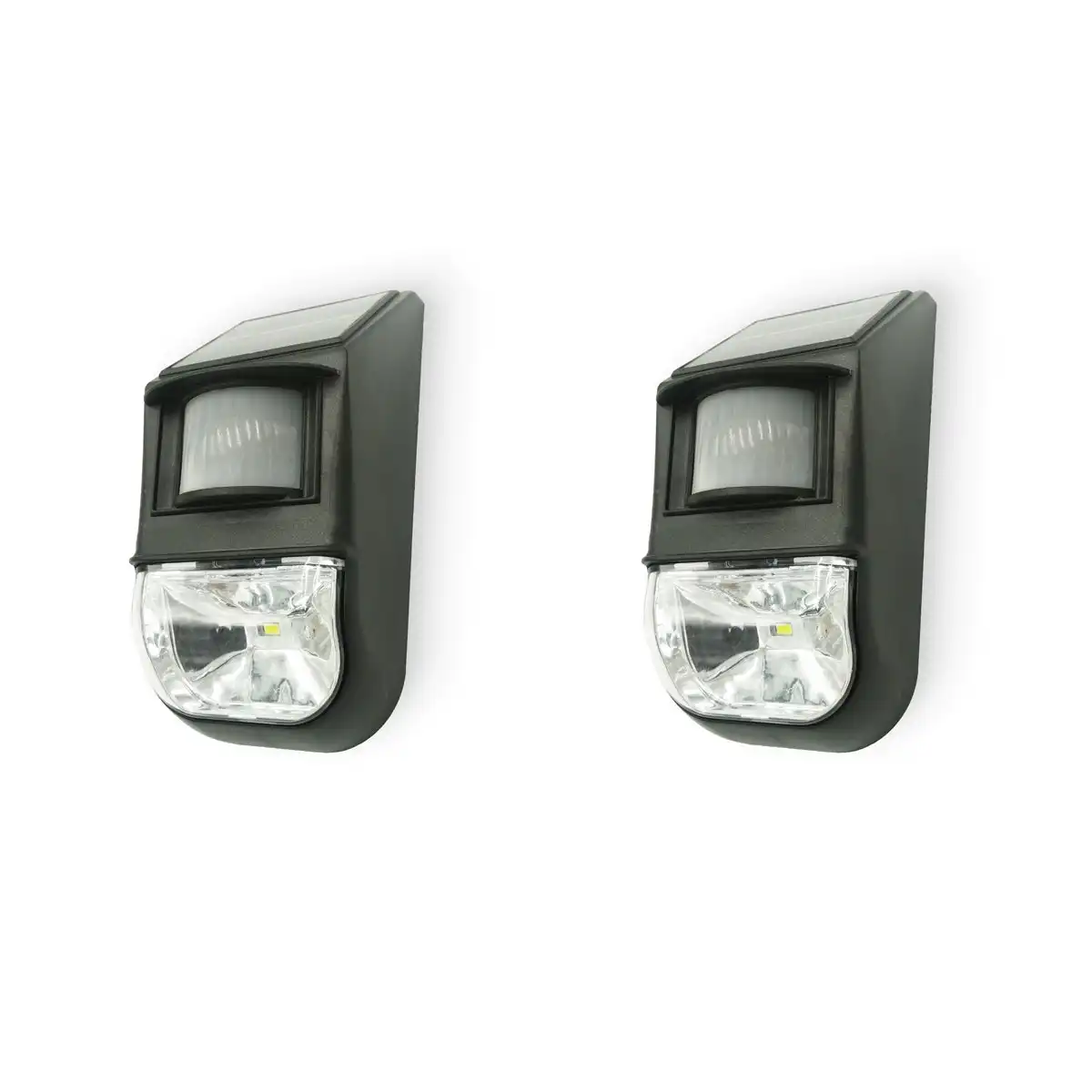 Solar-Powered Motion Sensor Light (2-Piece), Detects Motion, Rechargeable