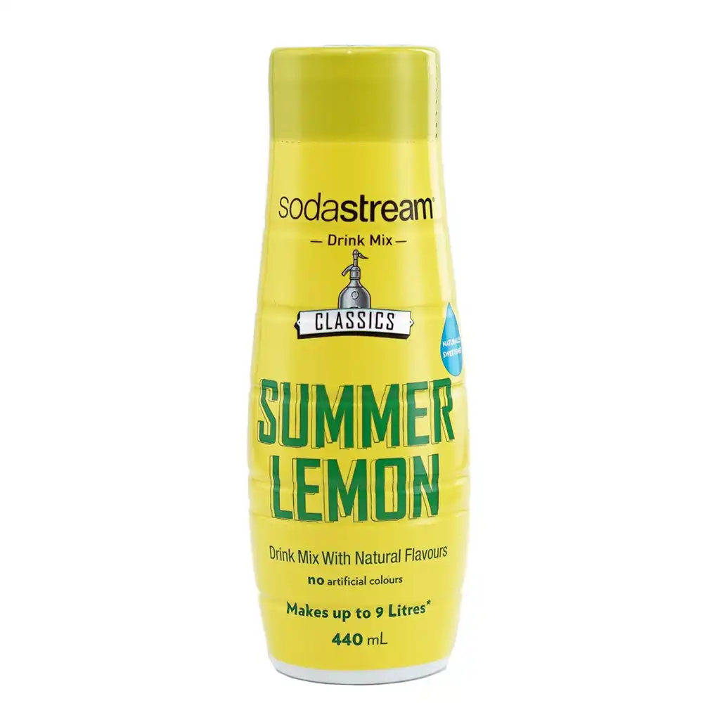 SodaStream Classic Summer Lemon Squash 440ml/Sparkling Soda Water Syrup Mix