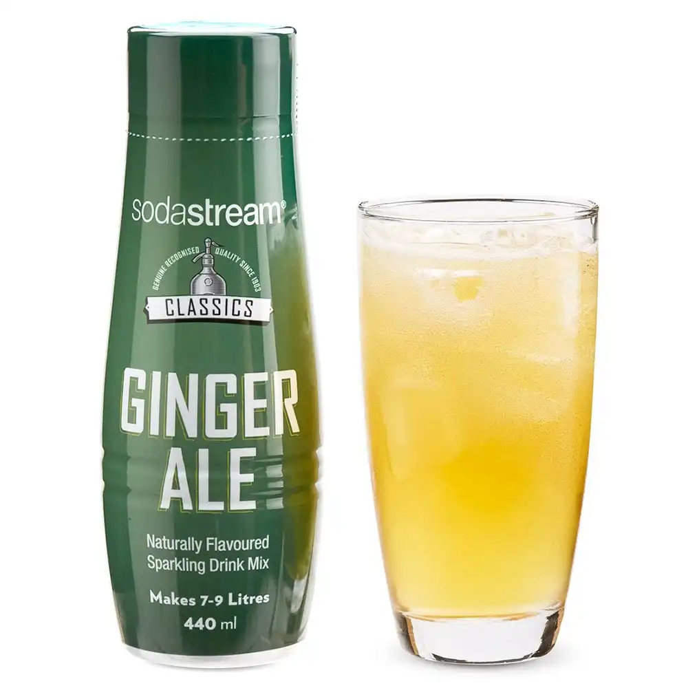 SodaStream Classics Ginger Ale 440ml/Sparkling Soda Water Syrup Drink Mix