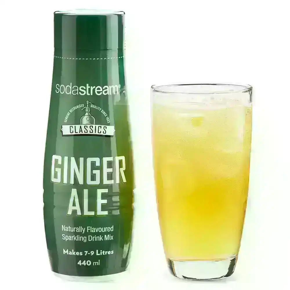 SodaStream Classics Ginger Ale 440ml/Sparkling Soda Water Syrup Drink Mix