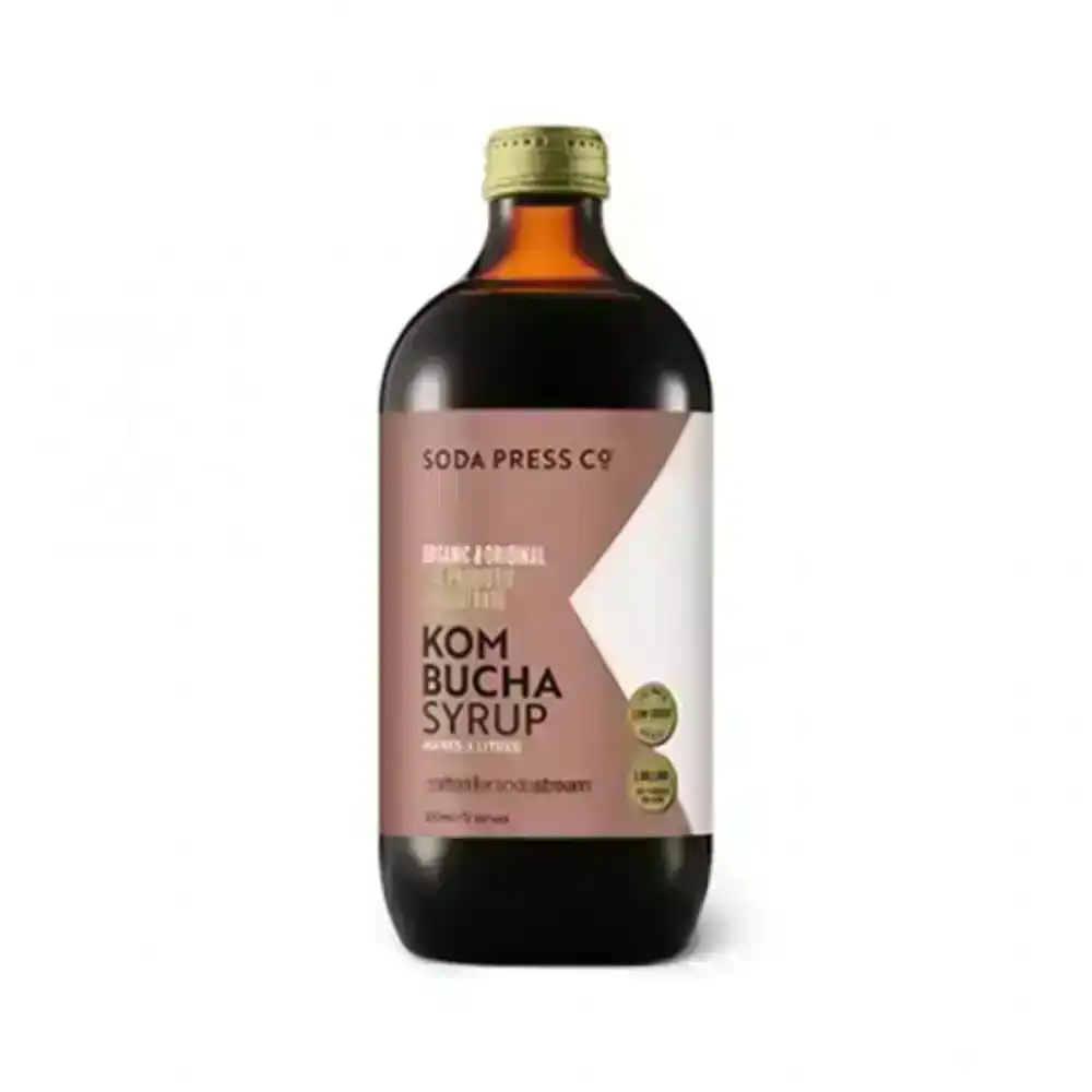 SodaStream 500ml Soda Press Organic Syrup/Mix Kombucha/Live Probiotic/Low Sugar
