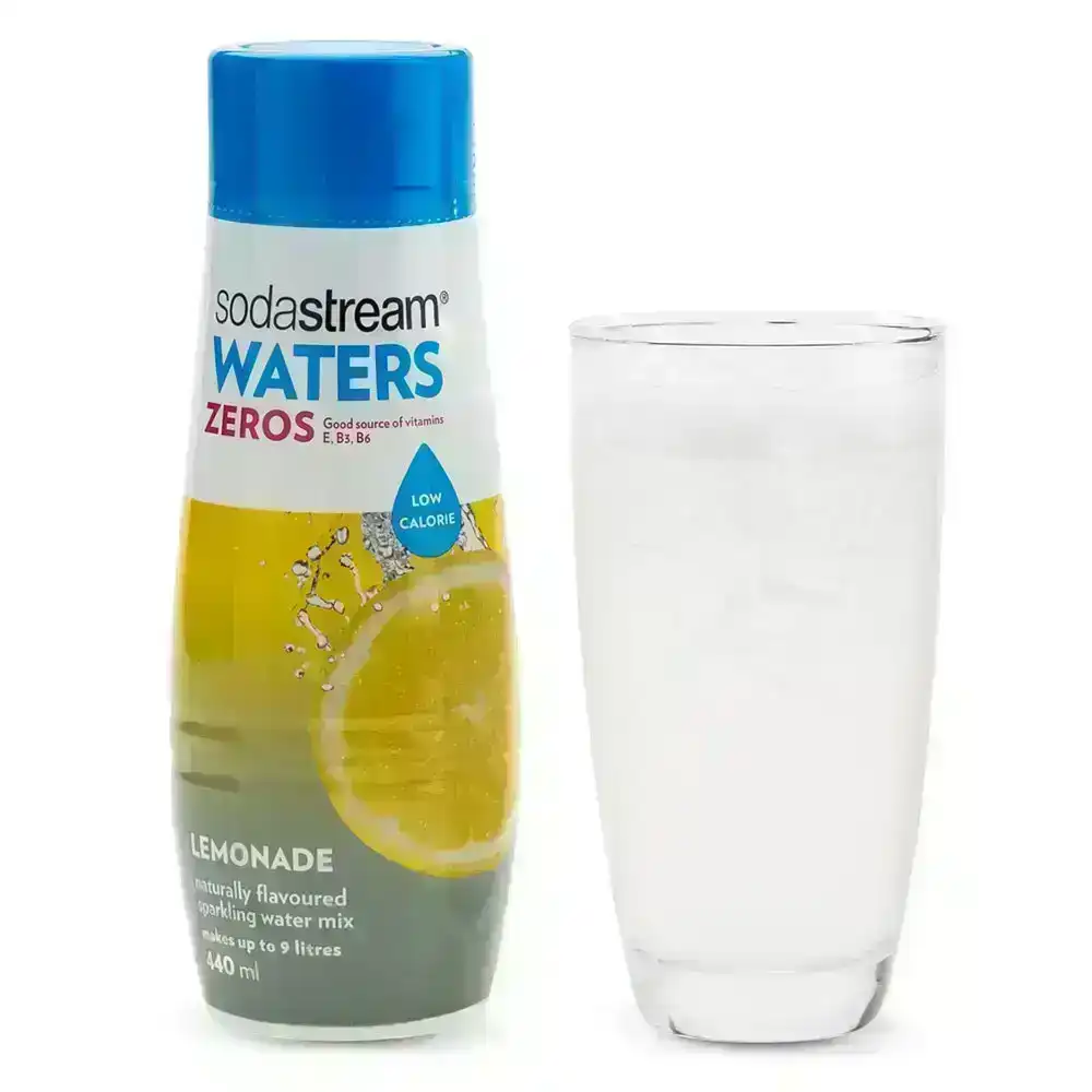 SodaStream Zeros Lemonade 440ml/Sparkling Soda Water Syrup Mix - Low Sugar