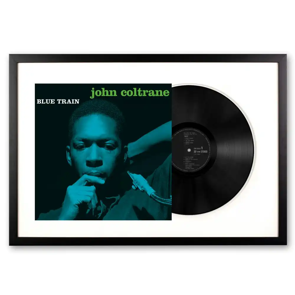 Framed John Coltrane Blue Train Vinyl Album Art