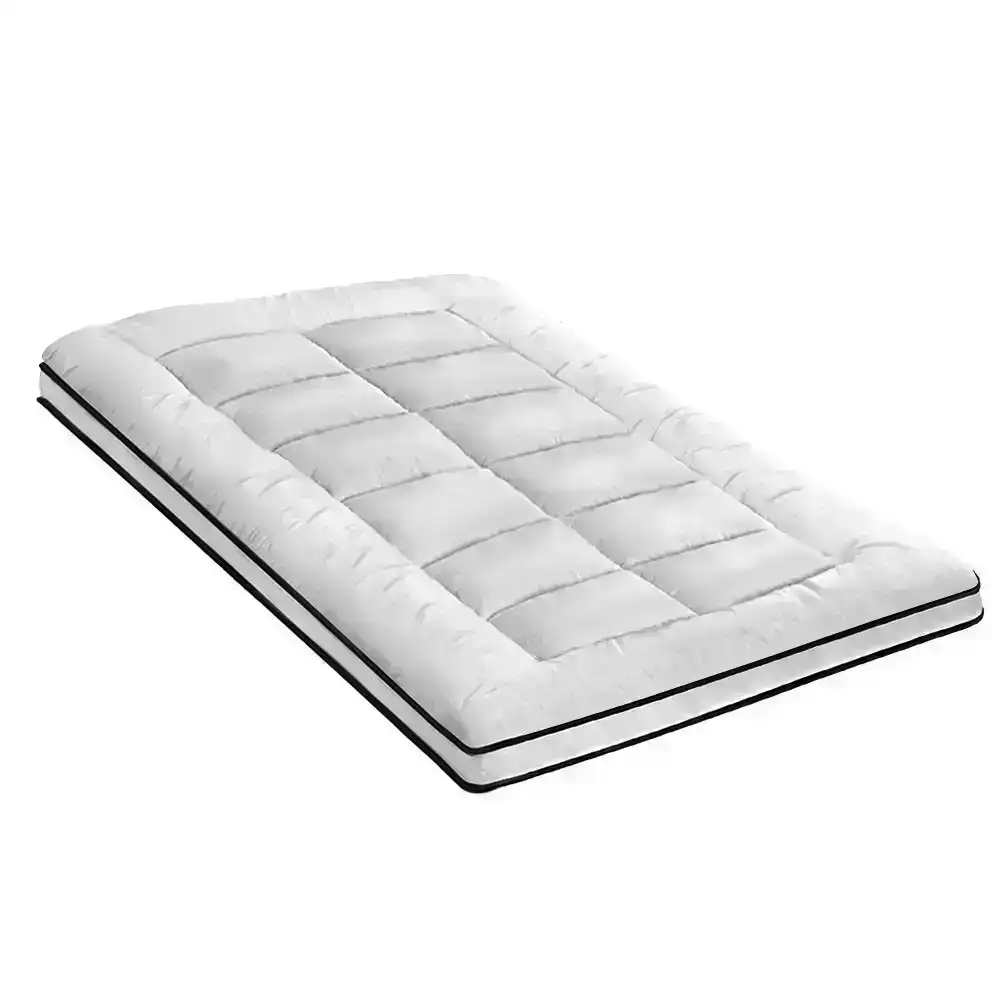 Mona Bedding Pillowtop Mattress Topper 2Layer Microfibre Protector Bed Pad Mat Cover Underlay Single