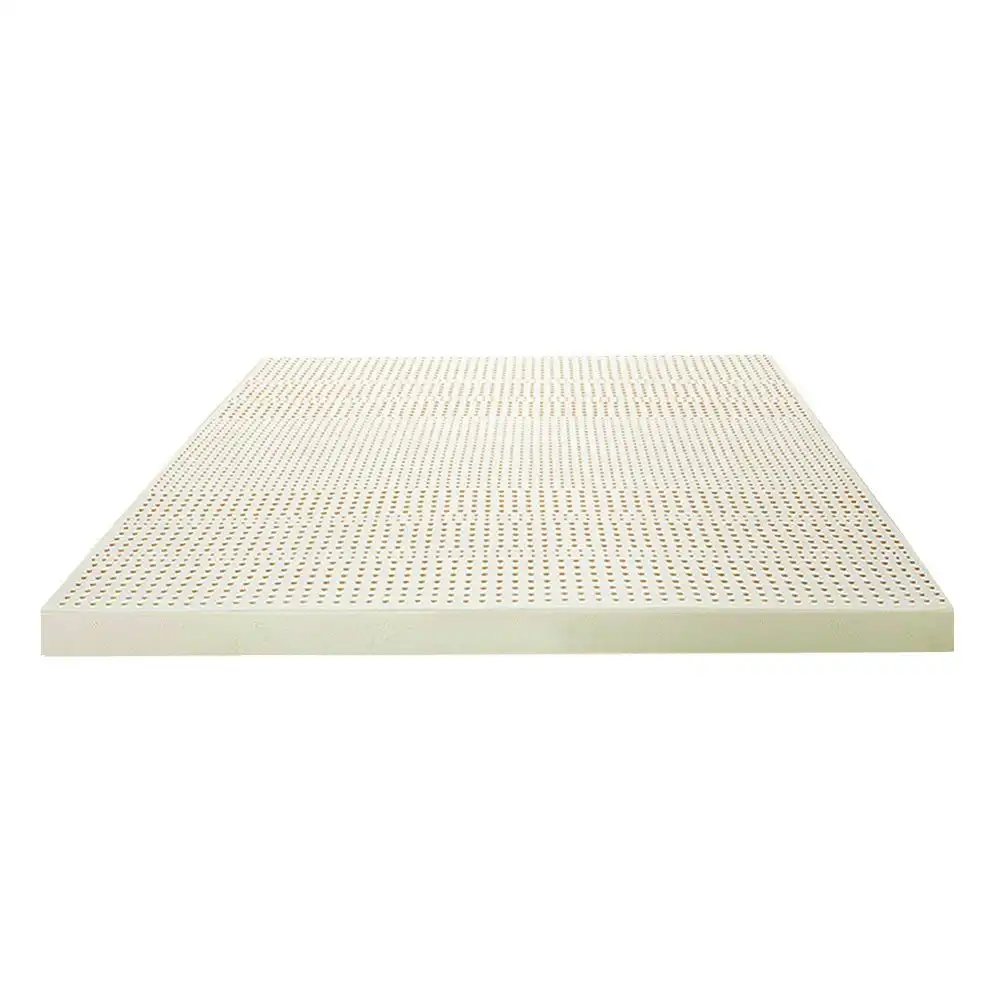 Mona Bedding Pure Natural Latex Mattress Topper King Size 7 Zone Underlay Protector K 5cm Bed Pad