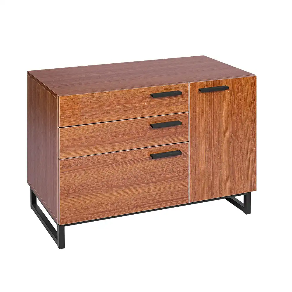 Furb Sideboard Cabinet Storage Shelf Organiser Cupboard Kitchen Hallway Table Industrial Rustic Oak Large