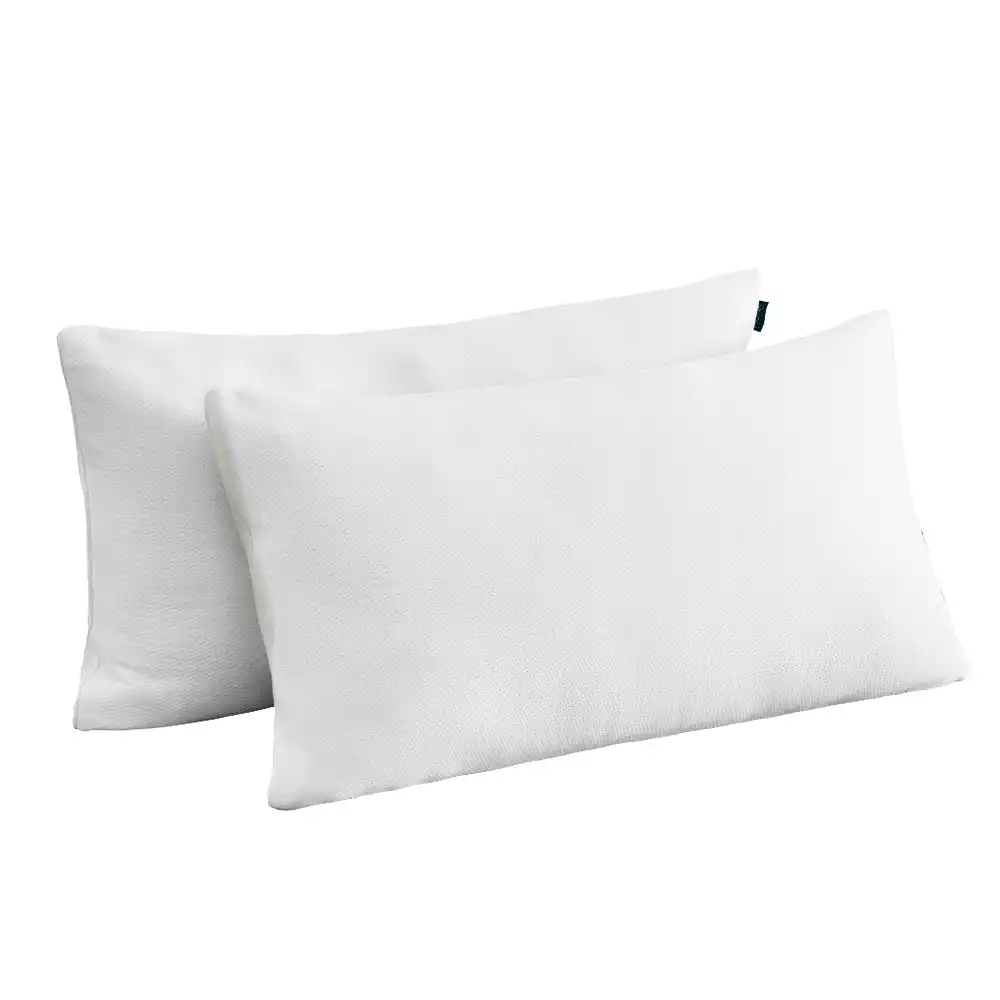 Mona Bedding Memory Foam Pillows 2 Pack Washable Bamboo Fabric Cover Pillow Soft Home Hotel 90x50CM
