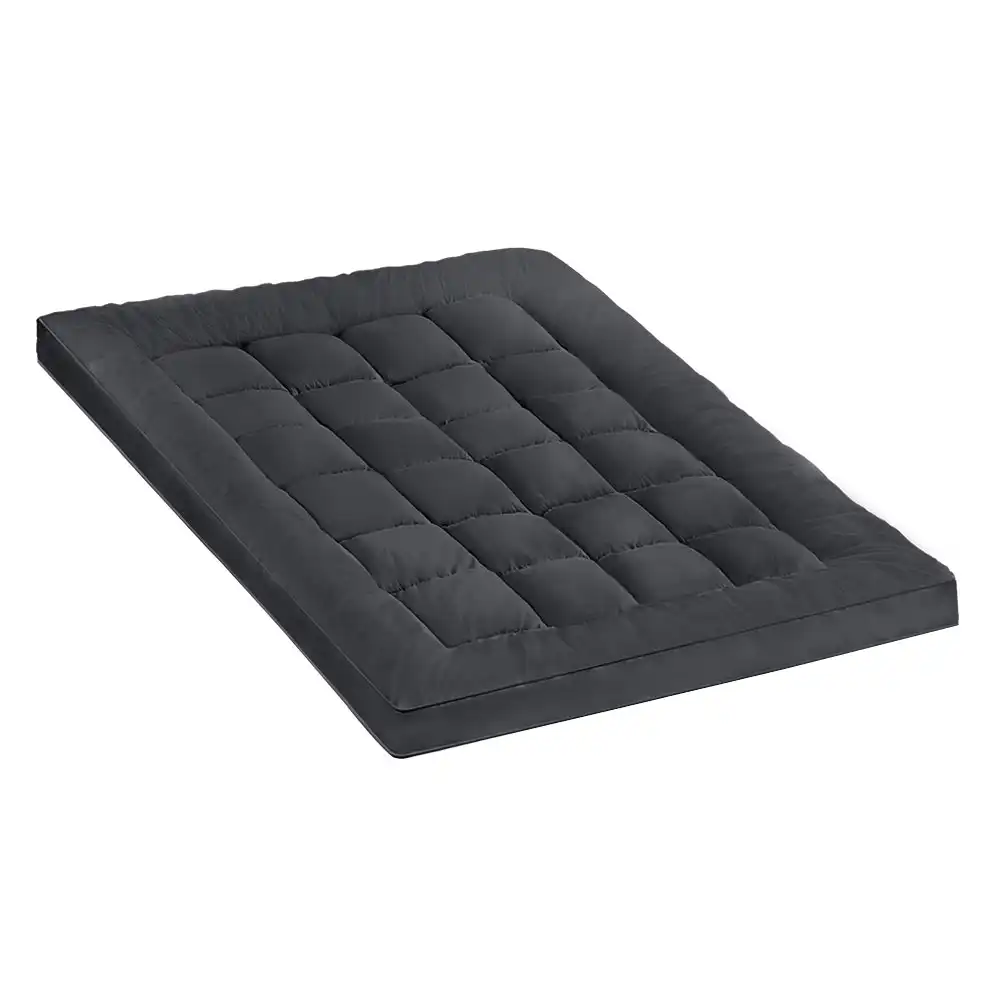 Mona Bedding Mattress Topper 1100GSM Bamboo Microfibre Pillowtop Cover Double Bed Underlay Mat Pad