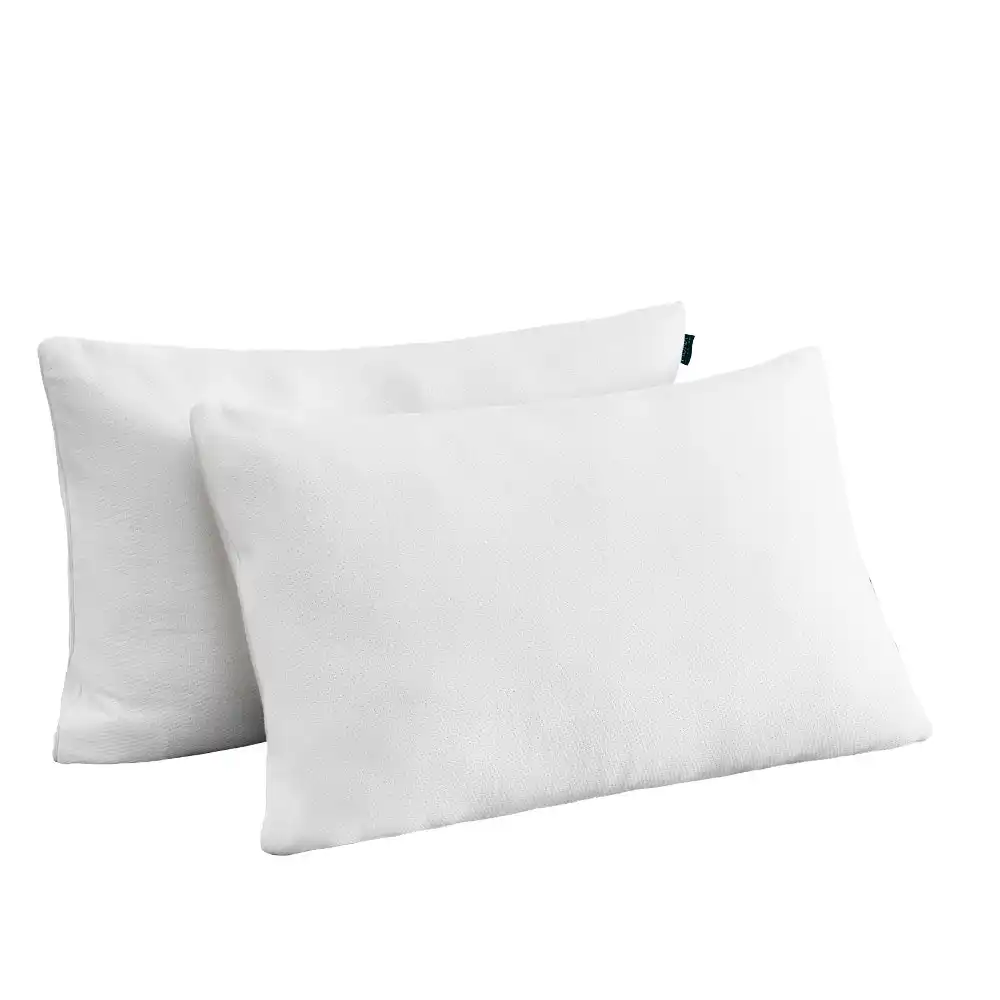 Mona Bedding Memory Foam Pillows 2 Pack Washable Bamboo Fabric Cover Pillow Soft Home Hotel 73x48CM