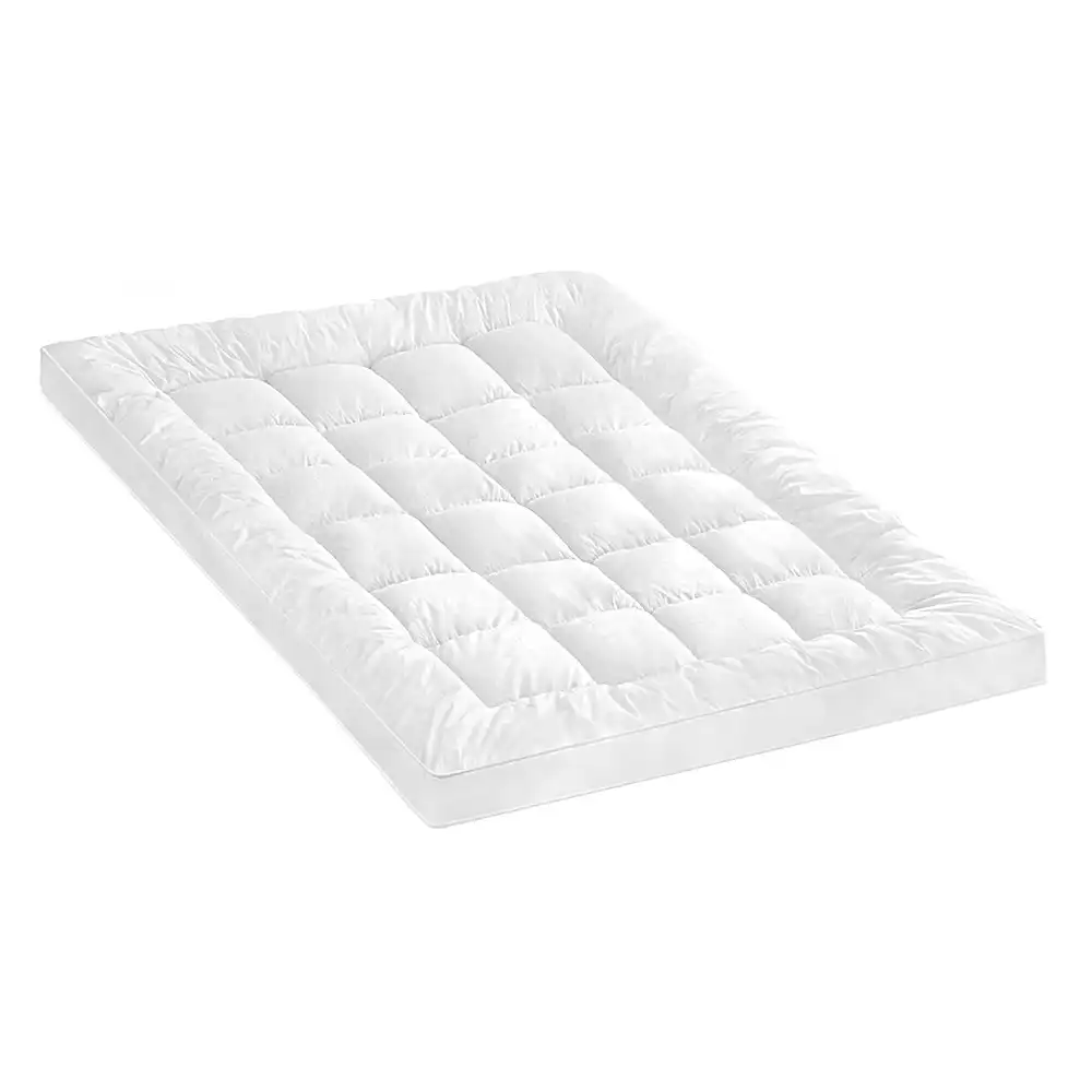 Mona Bedding Mattress Topper 1100GSM Bamboo Microfibre Pillowtop Mat Double Bed Underlay Pad Cover