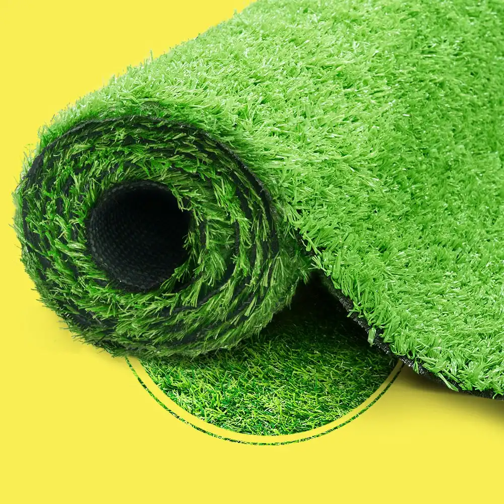 Groverdi Artificial Grass Synthetic Lawns 1mx10m Fake Grass Turf Plastic Plant 20mm Summer Green