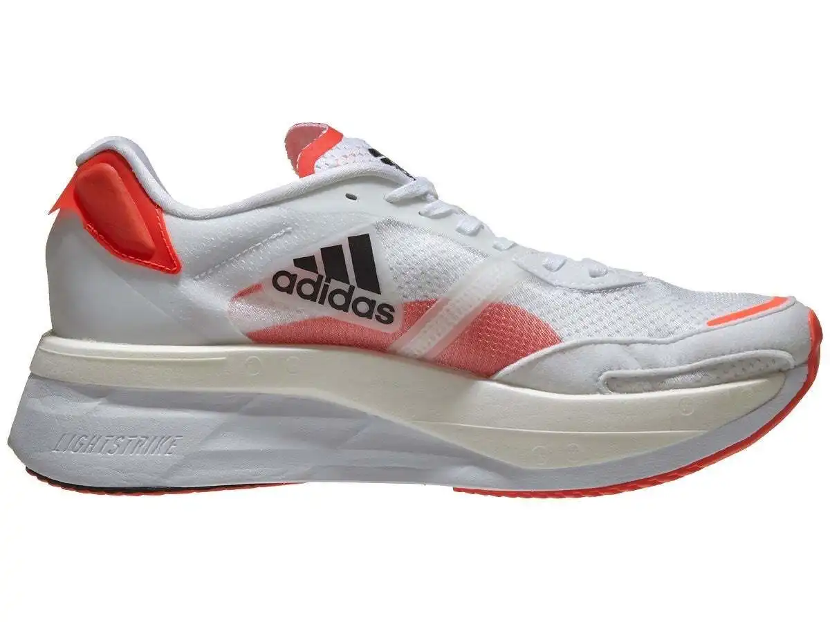 Adidas Men's Adizero Boston 10 Shoes Runners Sneakers - White/Black/Red