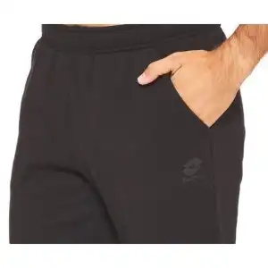 Lotto Smart Mens Slim Fleece Cuff Track Pant Pants Trousers Trackies - Black