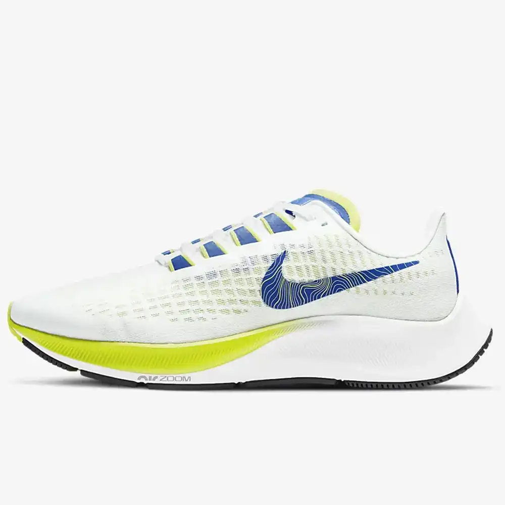 Nike Women's Air Zoom Pegasus 37 Shoes Runners Sneakers - White/Blue/Cyber/Multi