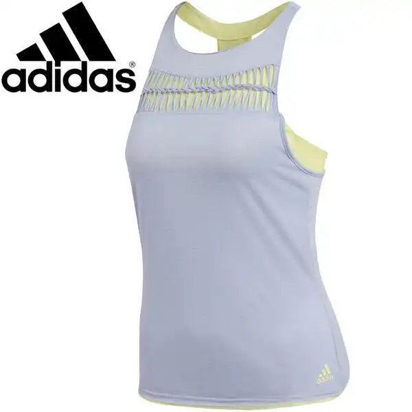 Adidas Women's Melbourne Tank Top Climacool Fitted Tennis Sport - Chalk Blue