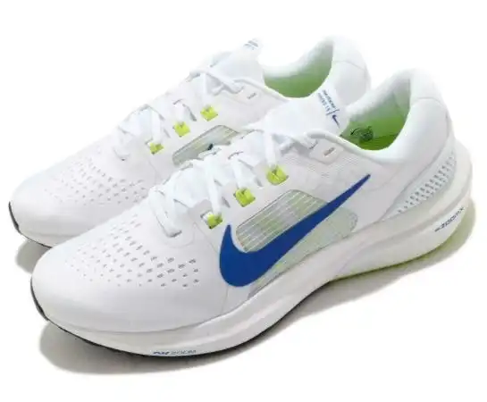 Nike Men's Air Zoom Vomero 15 - White Racer Running Gym Shoes -  Blue Black
