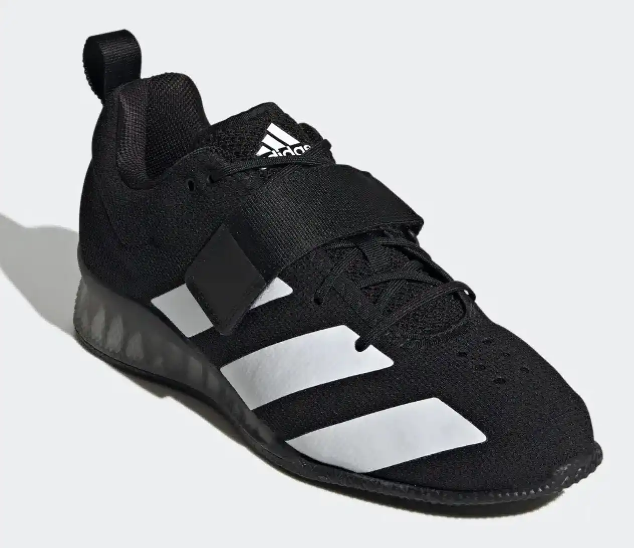 Adidas Men's Adipower Weightlifting II Training Runners Shoes - Black/White