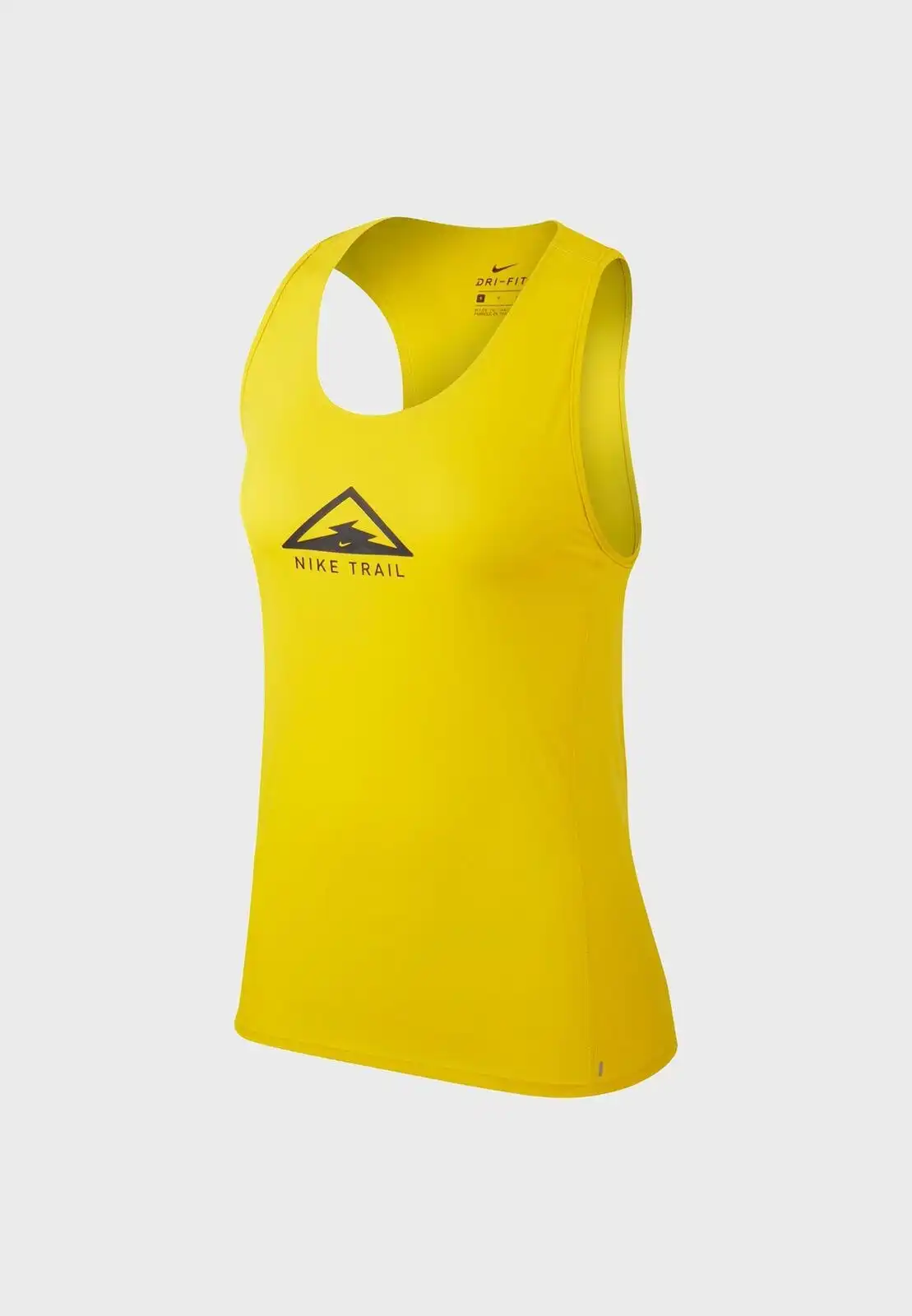 Nike Women's City Sleek Trail Gym Yoga Sports Running Singlet Tank Top - Yellow