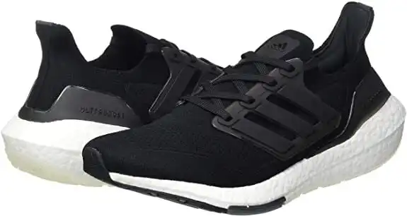 Adidas Mens Ultraboost 21 Running Shoes Sneakers Runners - Black