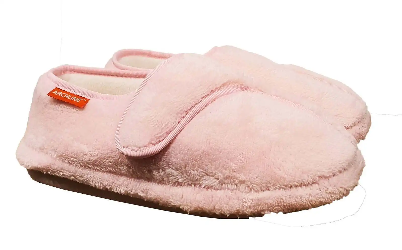 Archline Orthotic Plus Slippers Closed Scuffs Pain Relief Moccasins - Pink