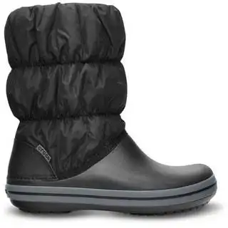 Crocs Women's Ladies Winter Warm Puff Boot Puffer - Black/Charcoal