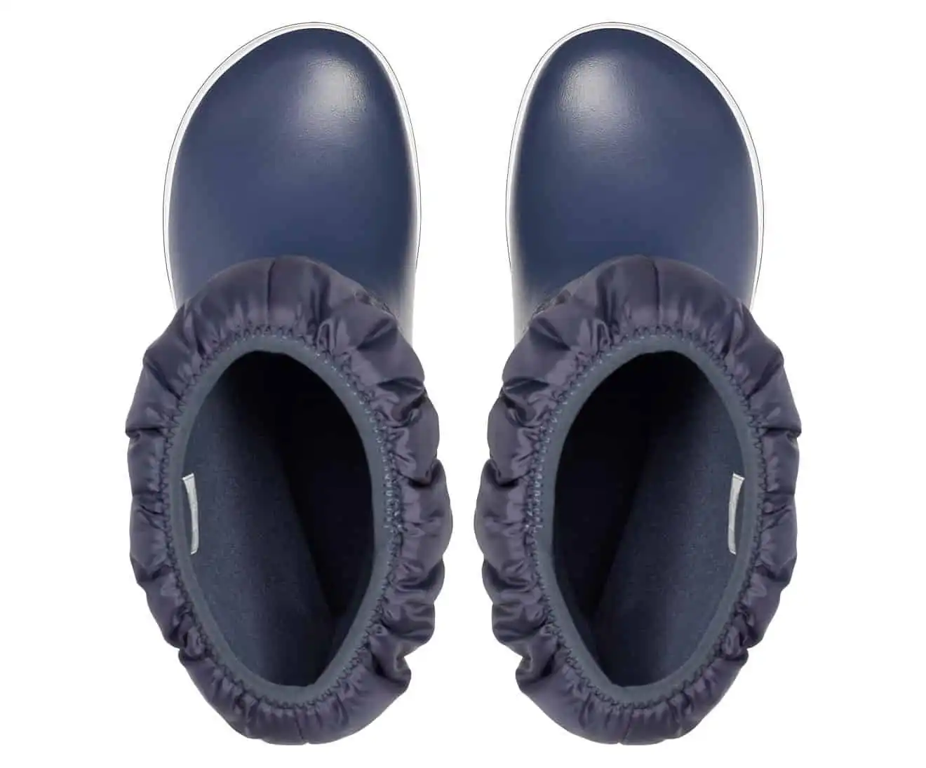 Crocs Women's Winter Puff Boot Puffer Shoes - Navy/White