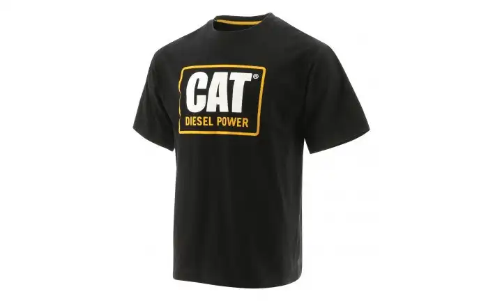 Caterpillar Men's Big & Tall CAT Diesel Power Short Sleeve Classic Fit Tee - Black