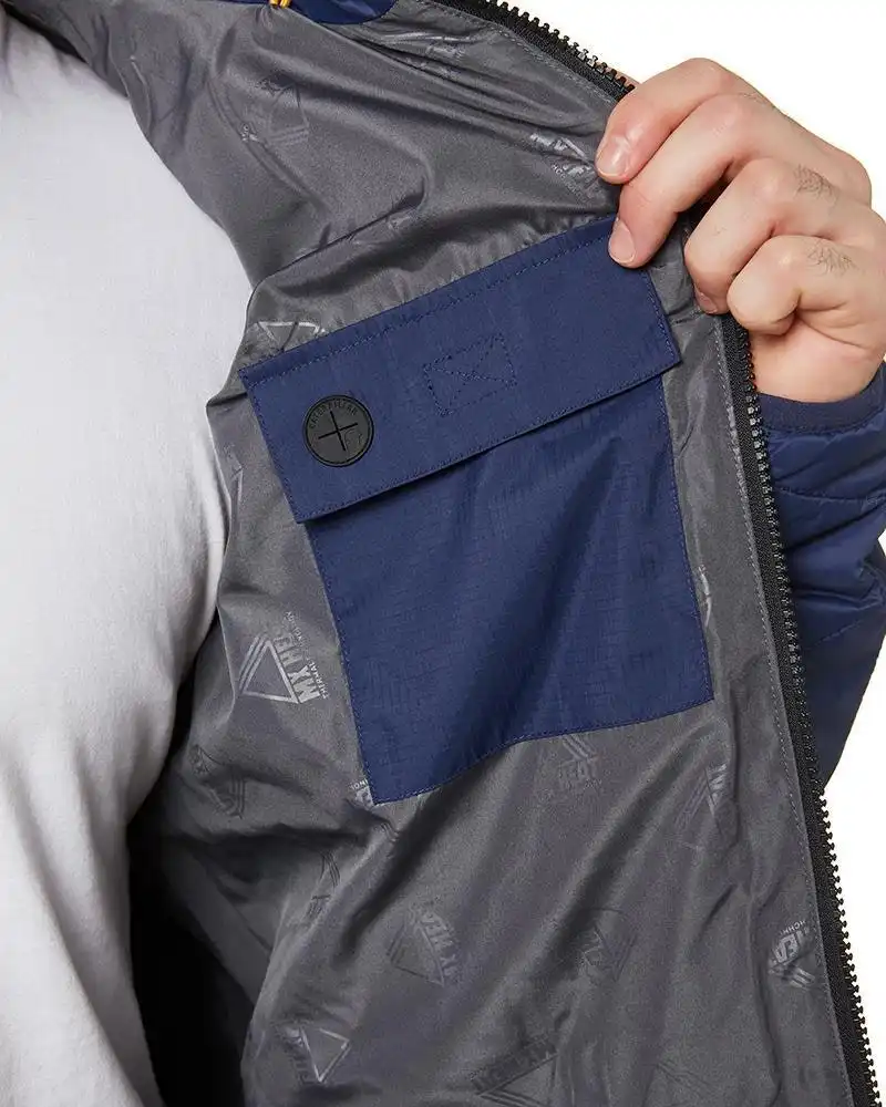 Caterpillar Men's Heat MX Puffer Jacket Water Resistant - Detroit Blue