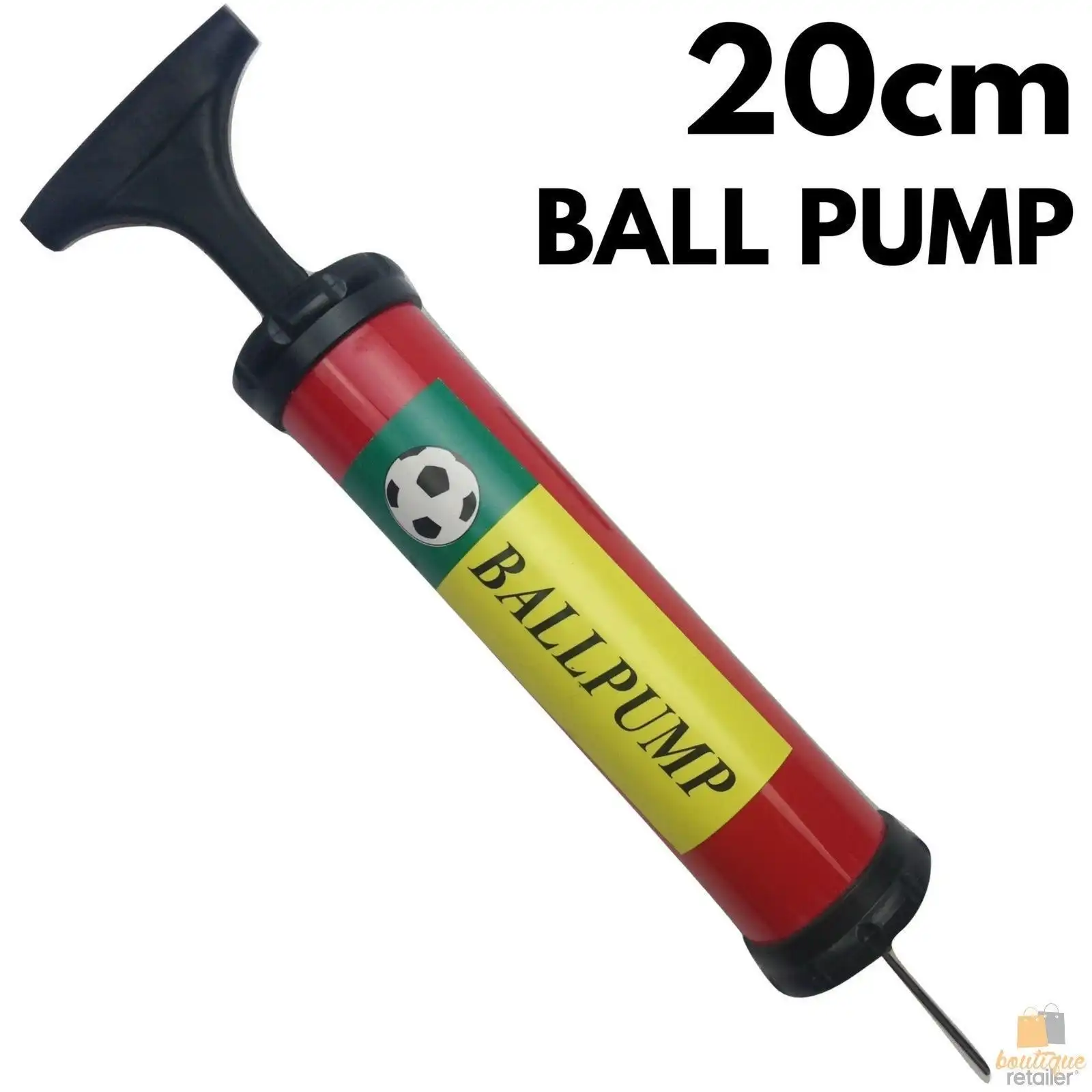 BALL PUMP Air Inflator Soccer Basketball Football Needle Yoga Fitness Portable