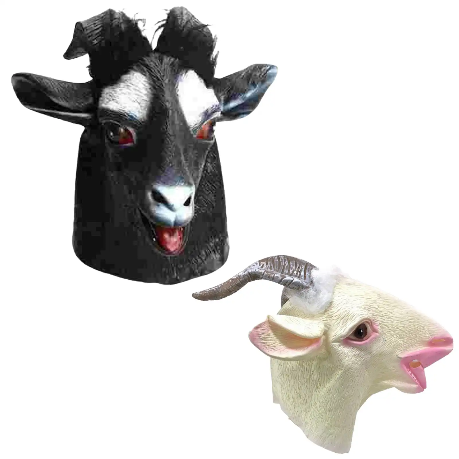 GOAT RUBBER MASK Latex Head Face Halloween Costume Party Animal Cosplay Sheep