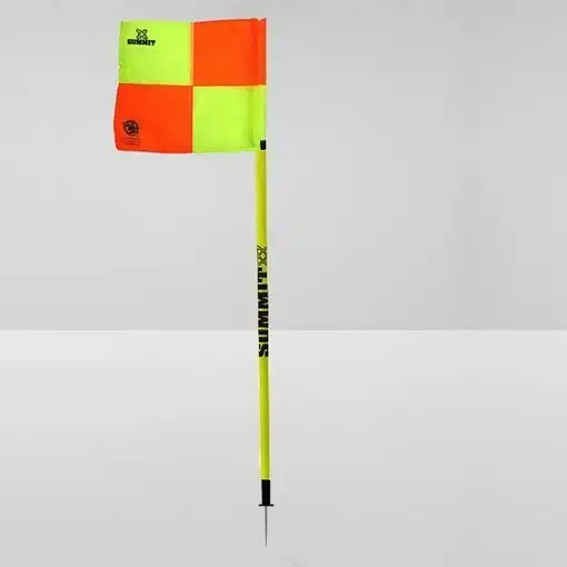 Soccer Corner Flag 150cm x 2.5cm FFA Approved Football  - Pack of 4 w Removable Spike