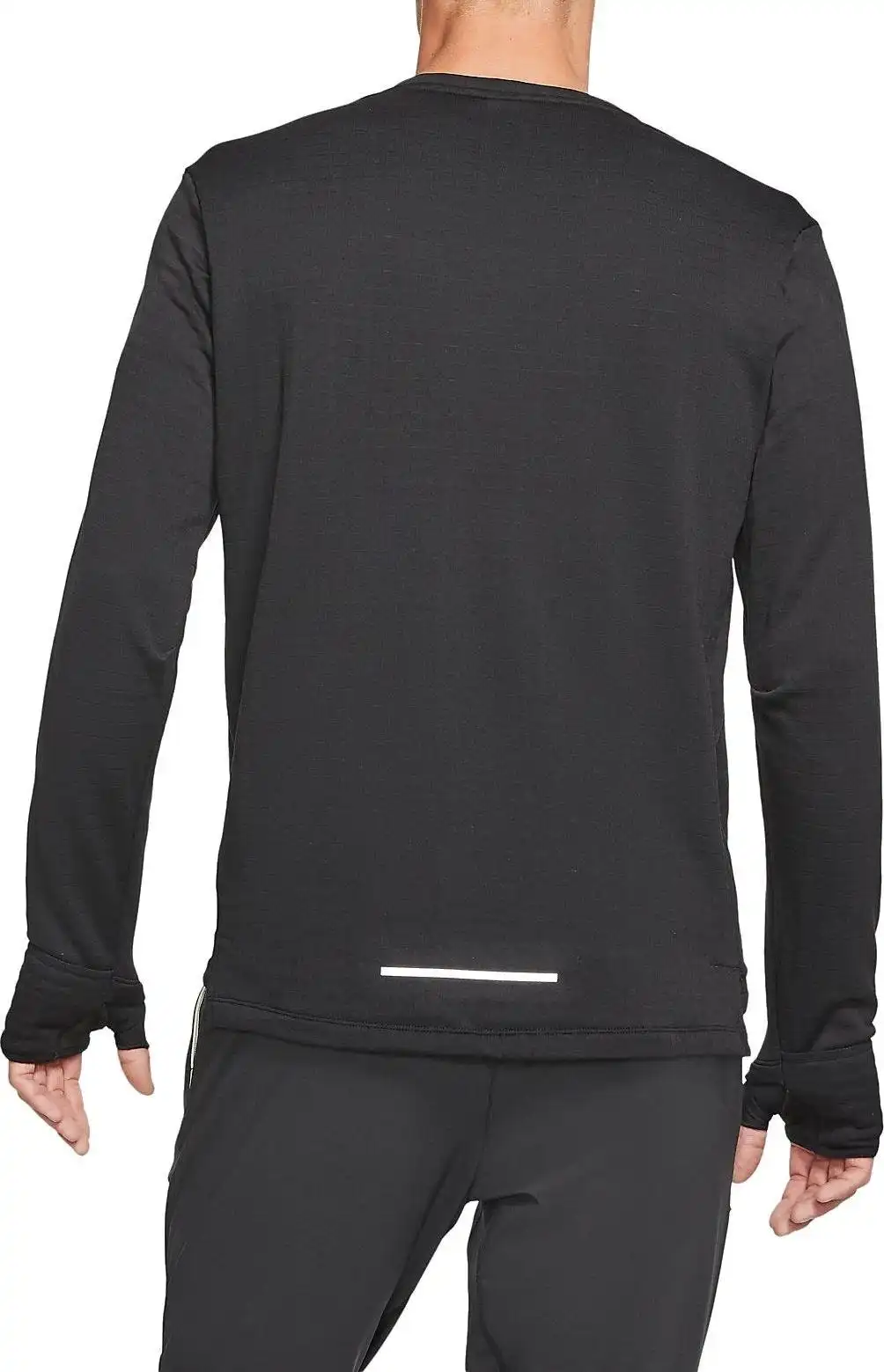 Nike Long Sleeve T-Shirt with Dry-Fit Technology - Black