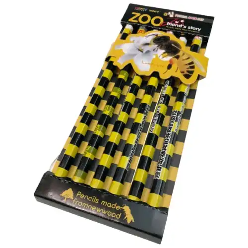 12pcs ZOO Animal Pencil Set Jungle Kids Party Favours - Honeybee
