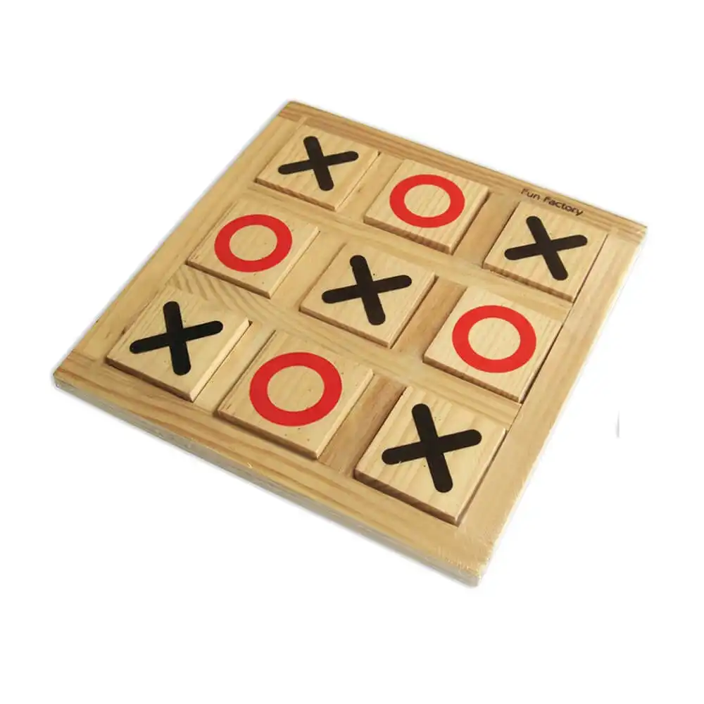 Crayola Fun Factory Wooden Noughts & Crosses Game