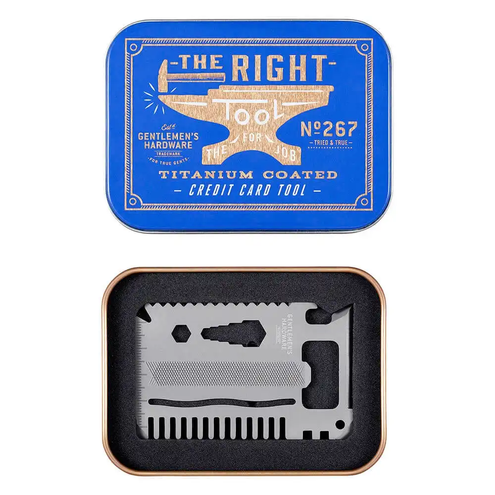 Gentlemen's Hardware Credit Card Tool (Titanium Finish)